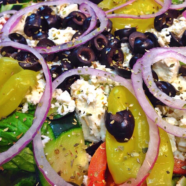 Order Greek Feta Salad food online from Grab & Go Subs store, San Diego on bringmethat.com