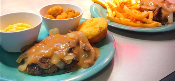 Order Chopped Steak food online from Fleming Family Diner store, San Angelo on bringmethat.com