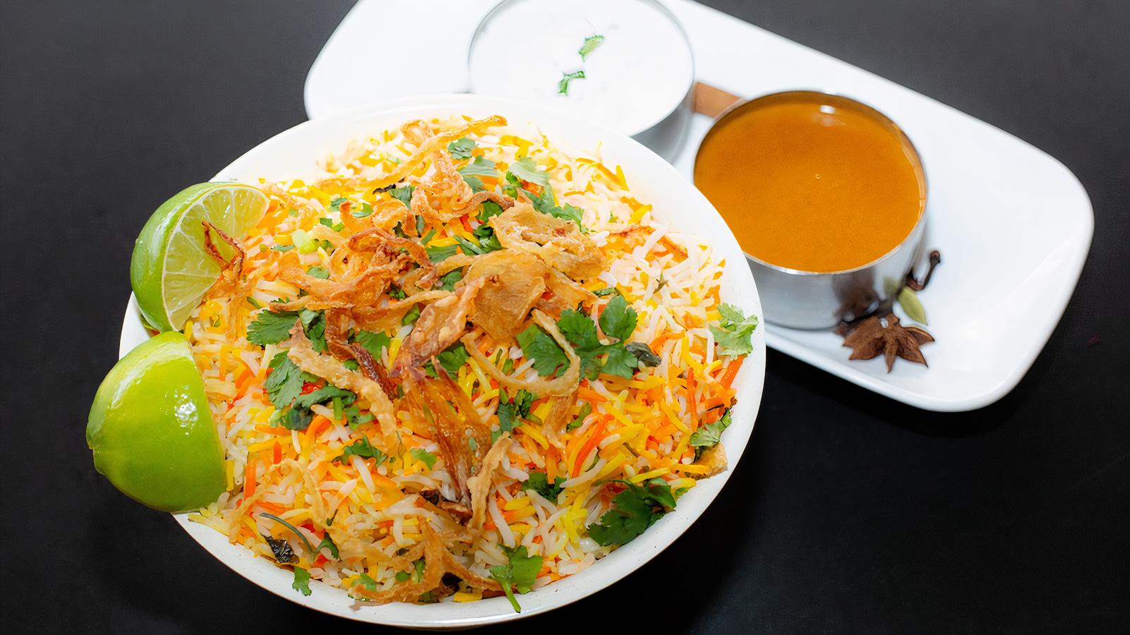 Order Paneer Biryani food online from Masala Desi Cafe store, Burlingame on bringmethat.com