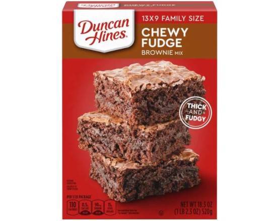 Order Duncan Hines Chewy Fudge Mix (18.3 oz) food online from Urban Value Corner Store store, Dallas on bringmethat.com