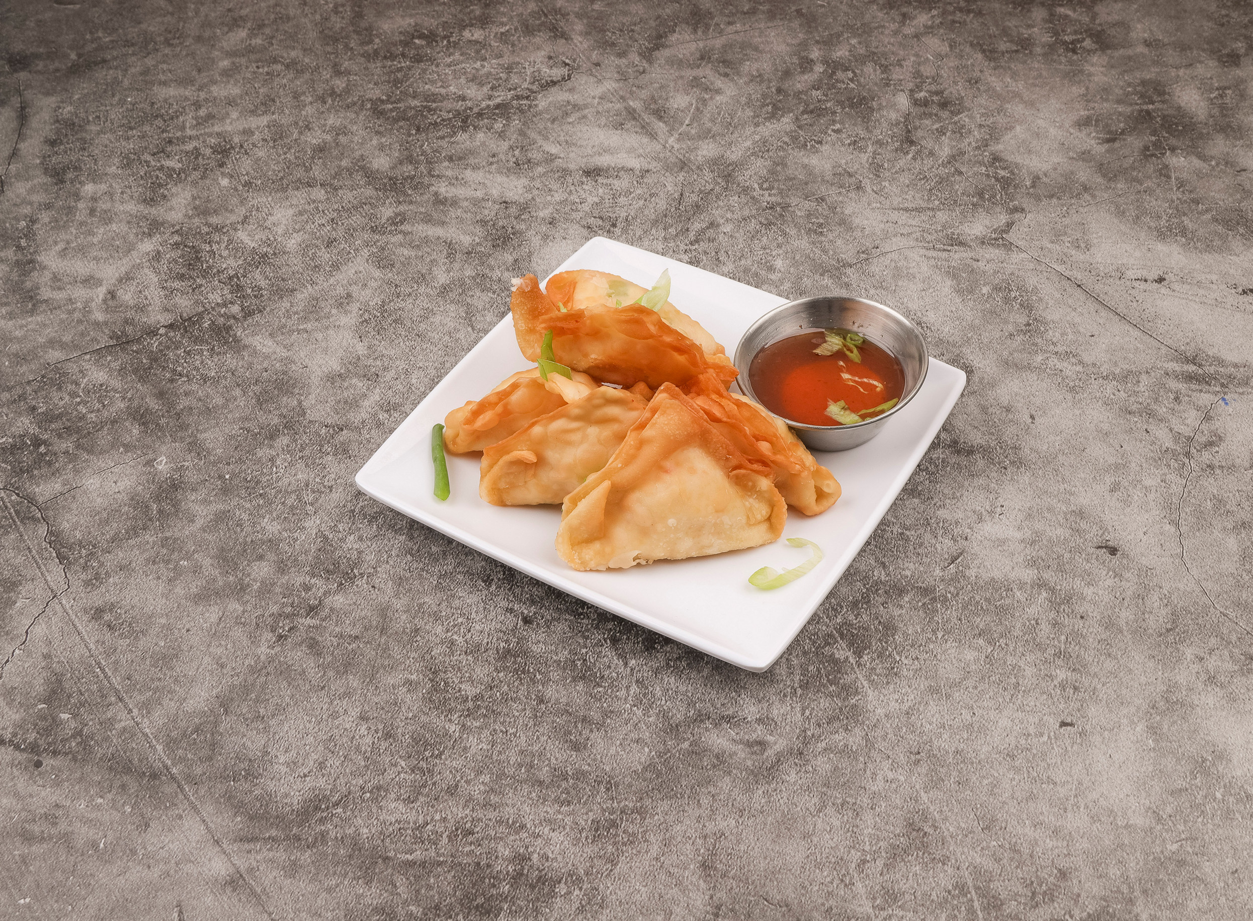 Order 5. Crab Rangoon food online from Thai Orchid store, Plainfield on bringmethat.com
