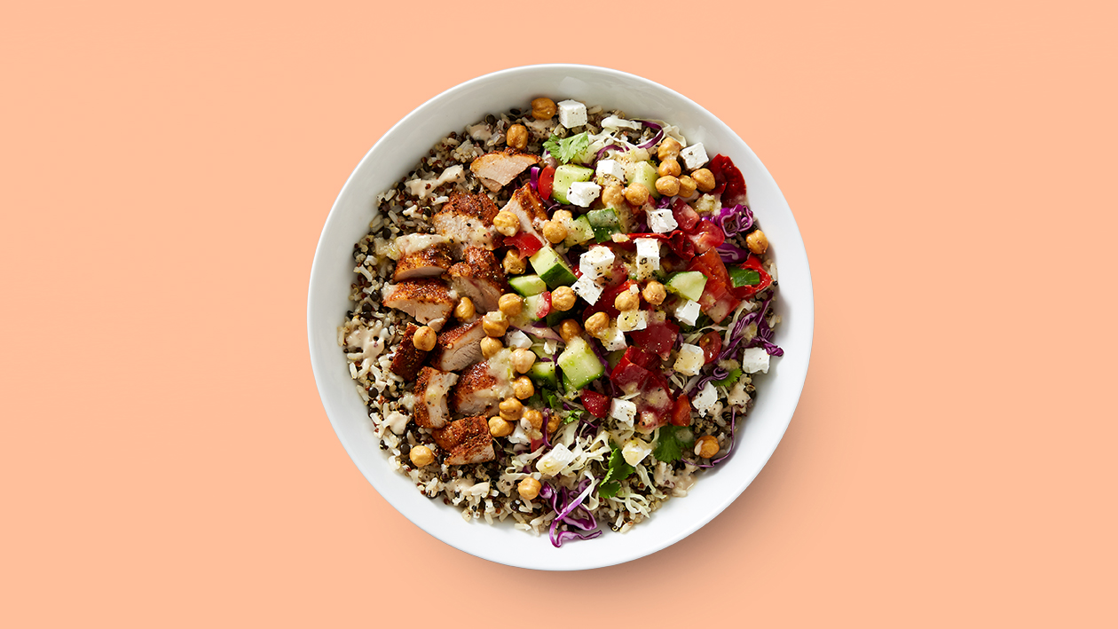 Order Mediterranean Bowl food online from Chop’T Creative Salad Co store, Rockville on bringmethat.com