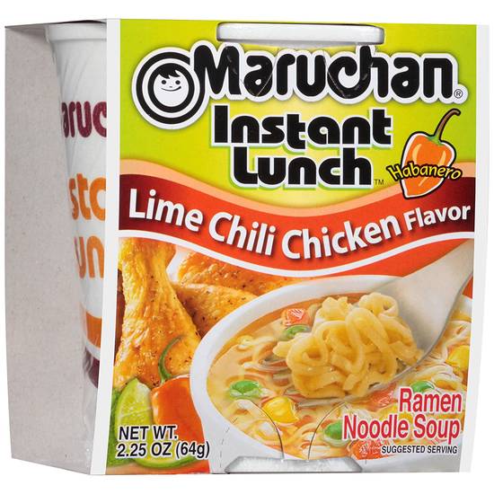 Order Maruchan Instant Lunch Lime Chili Chicken food online from Exxon Food Mart store, Port Huron on bringmethat.com