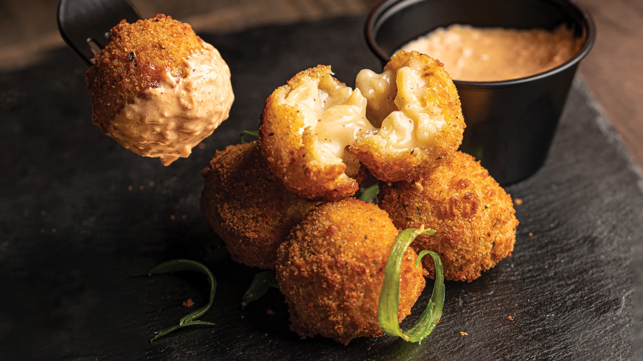 Order Mac & Cheese Fritters food online from Mighty Quinn's Barbeque store, New York on bringmethat.com