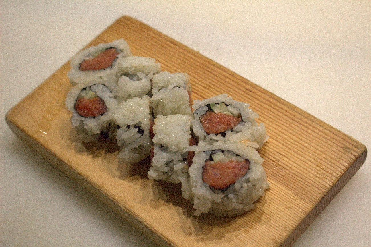 Order Spicy Tuna Roll food online from The Gokan by Musashi store, Seattle on bringmethat.com