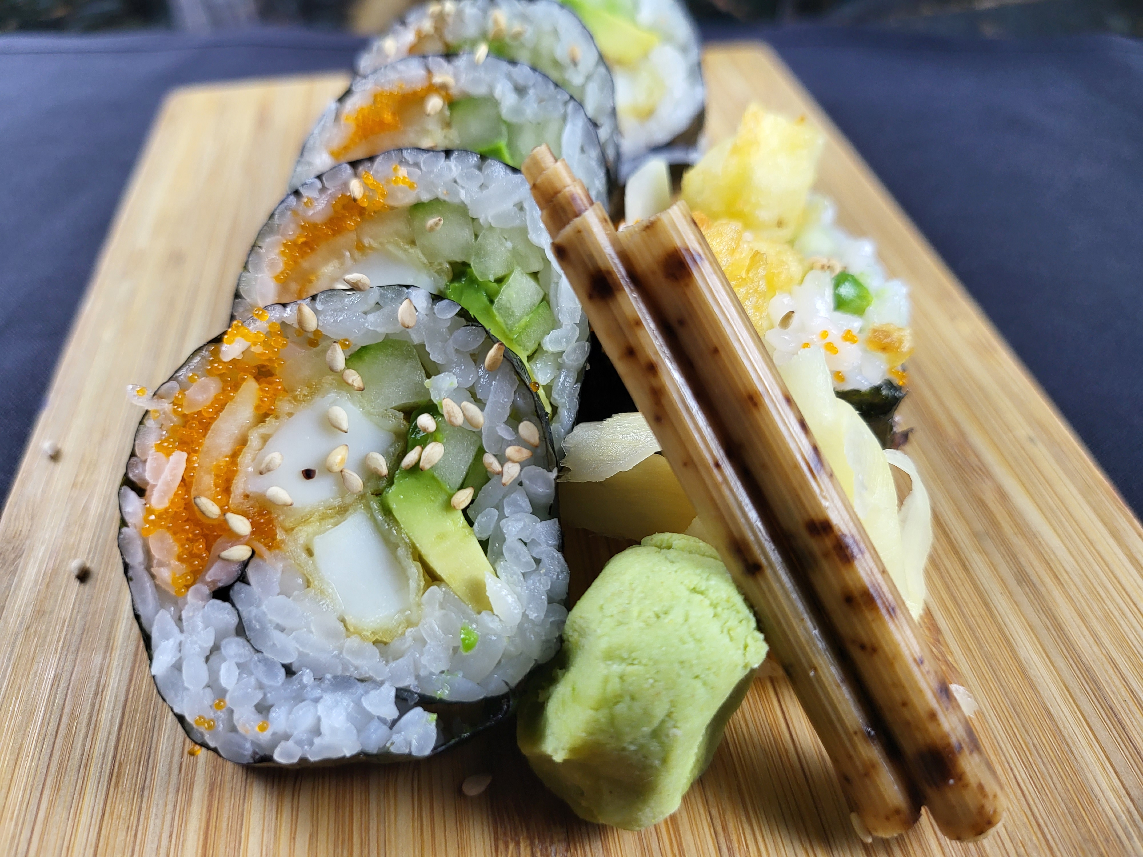 Order Calamari Tempura Roll food online from Kaze Sushi & Hibachi store, Mesquite on bringmethat.com