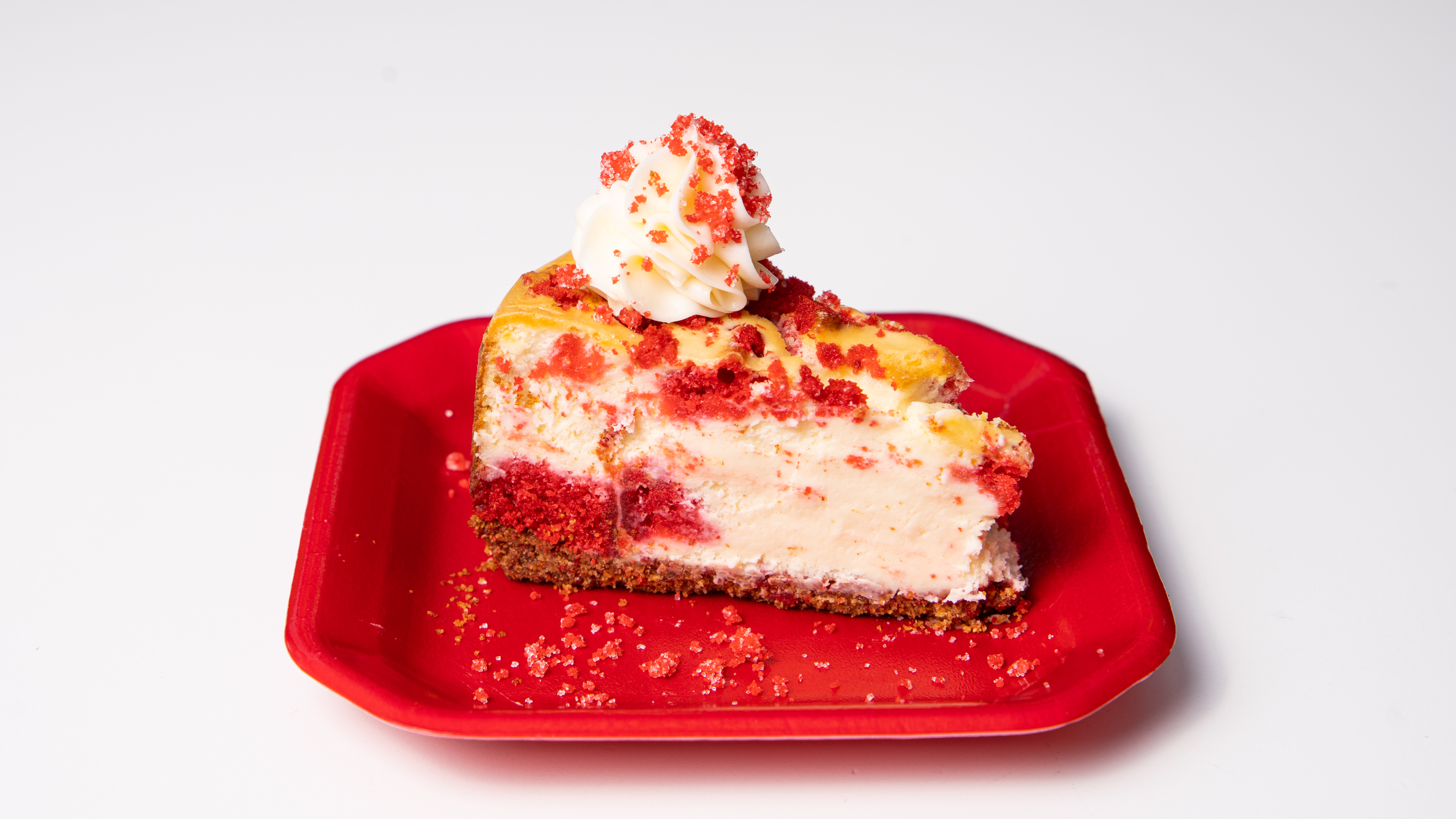 Order Red Velvet Cheesecake Slice food online from Elf Cakery store, Stockbridge on bringmethat.com