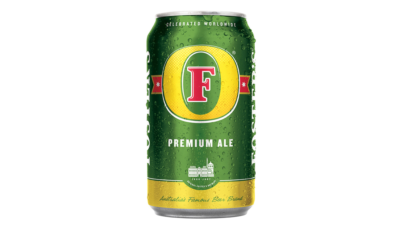 Order Foster's Premium Ale 25.4 oz Can food online from Circus Liquor store, Los Angeles on bringmethat.com