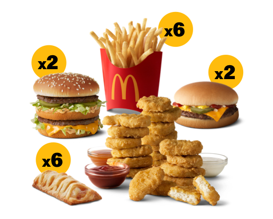 Order Favorites for 6  food online from Mcdonald store, Sterling on bringmethat.com