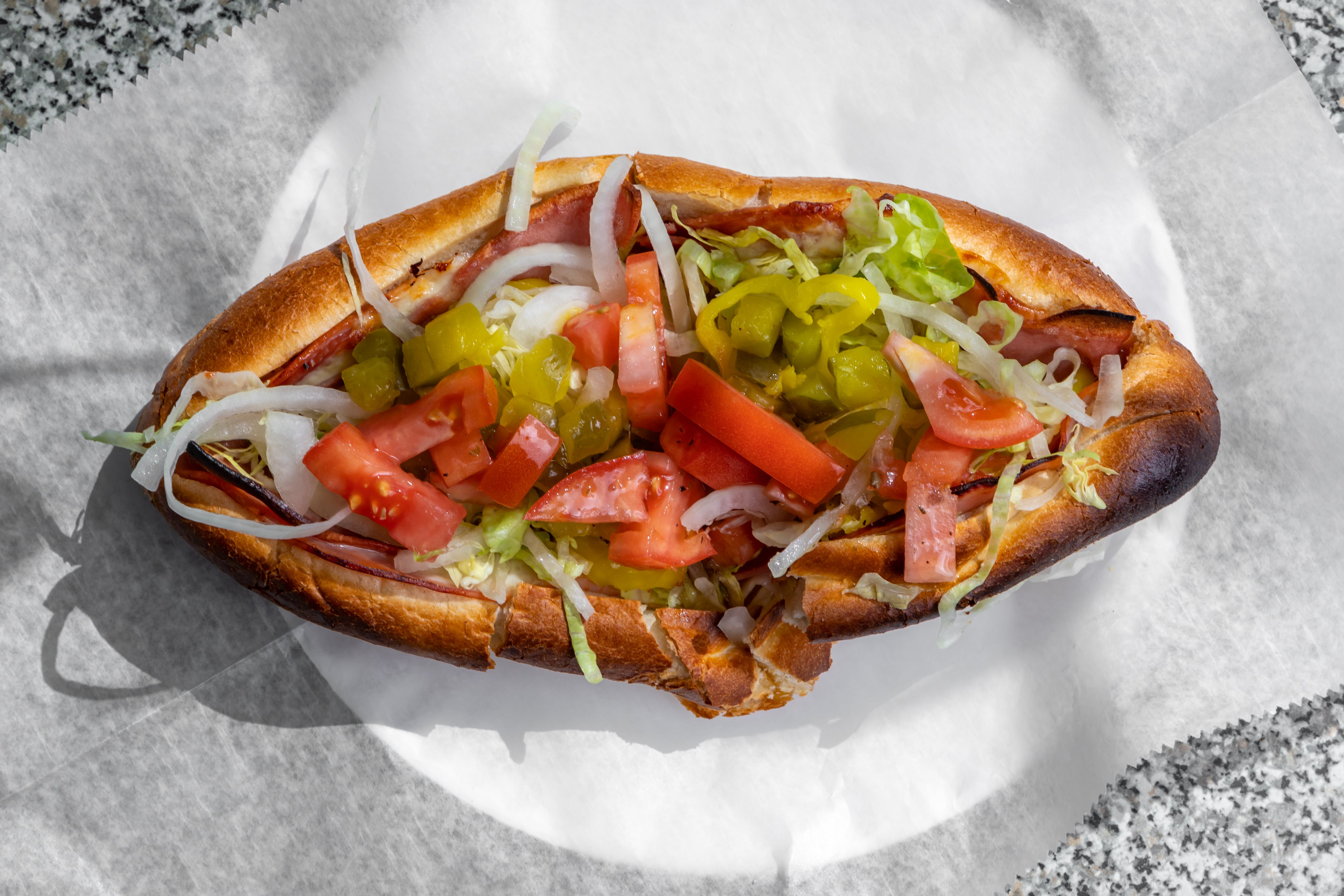 Order Italian Sub - Sub food online from Ellie's Pizza store, Beverly Farms on bringmethat.com