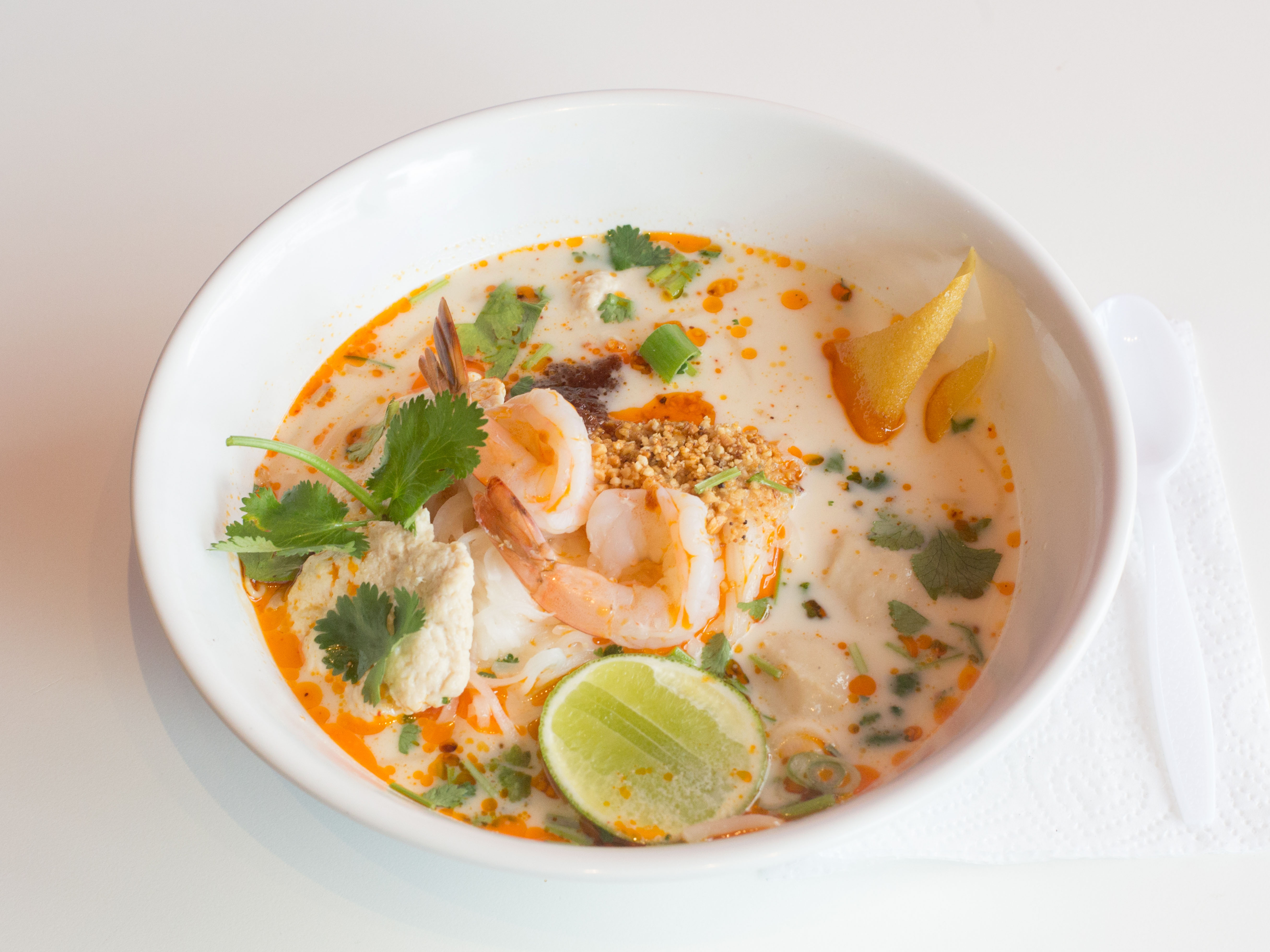 Order Tom Yum Noodles Soup food online from Rice Thai To Go store, Southington on bringmethat.com
