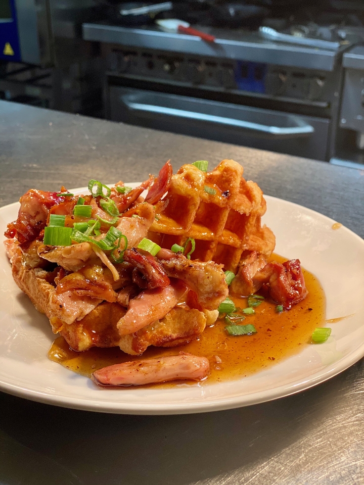 Order Chicken & Waffles food online from Barrel & Boar store, Canal Winchester on bringmethat.com