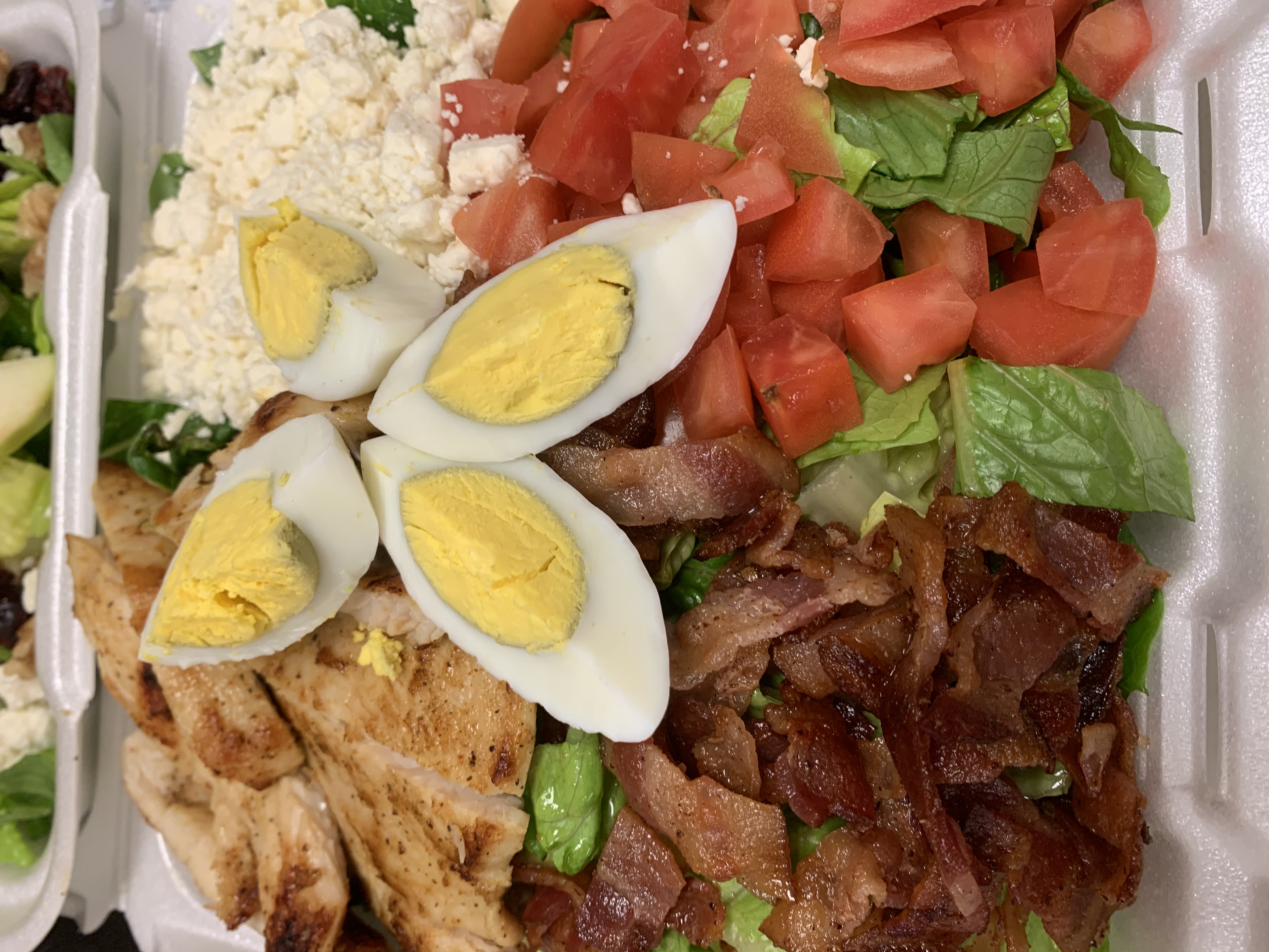 Order Grilled Chicken Avocado Cobb Salad food online from Westmont Bagels - Deli & Cafe store, Haddon Township on bringmethat.com