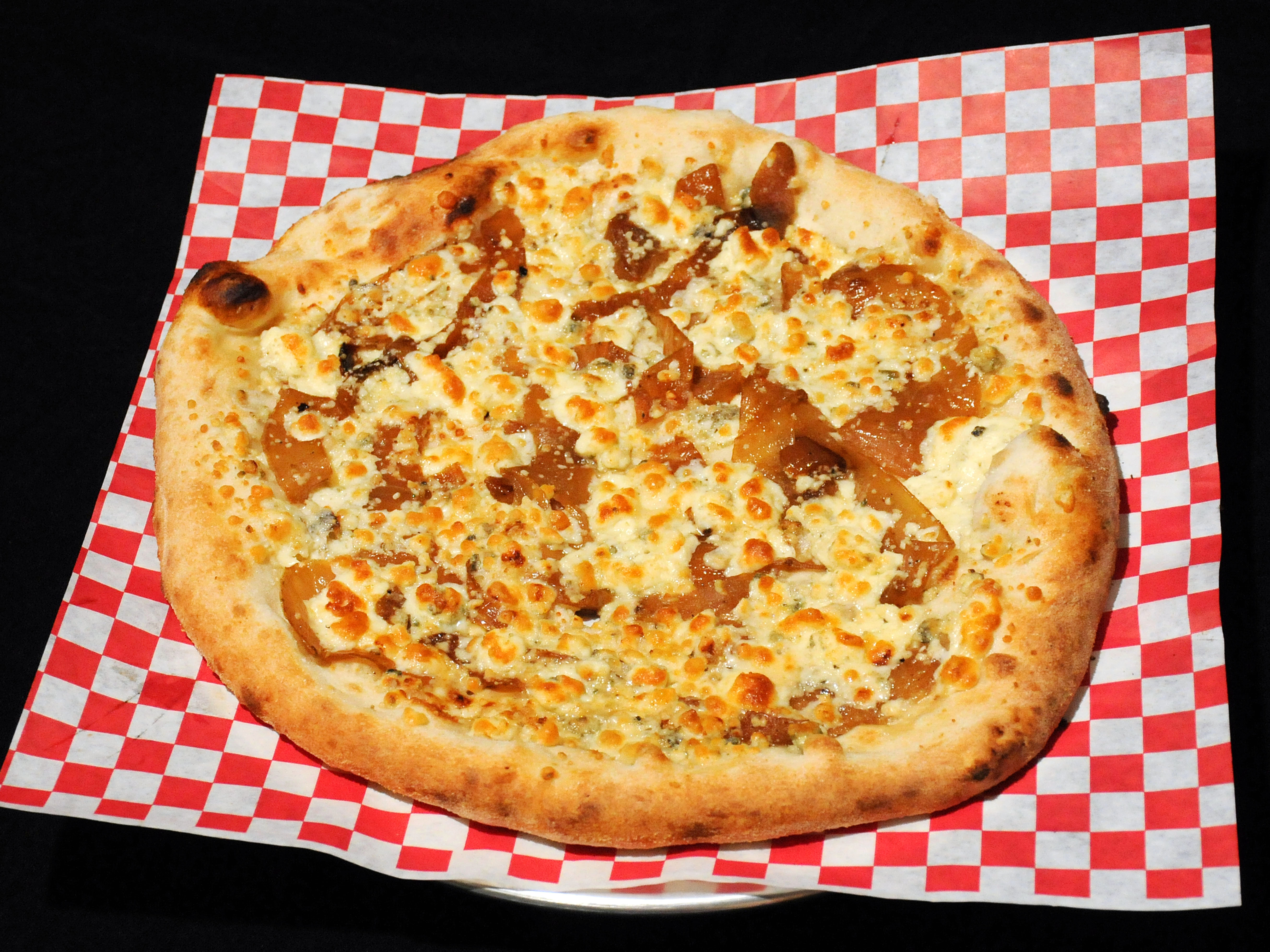 Order Carmelized Onion and Bleu Cheese food online from Aroma Artisan Pizza  store, Cedar Rapids on bringmethat.com