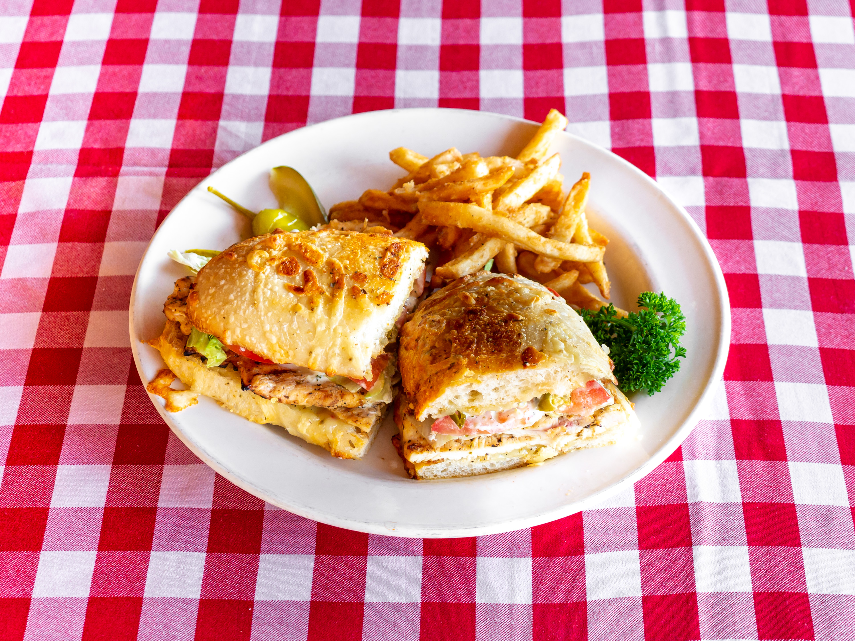 Order Kick it Up Chicken Sandwich food online from Giorgio Italian Food And Pizzeria store, Milpitas on bringmethat.com