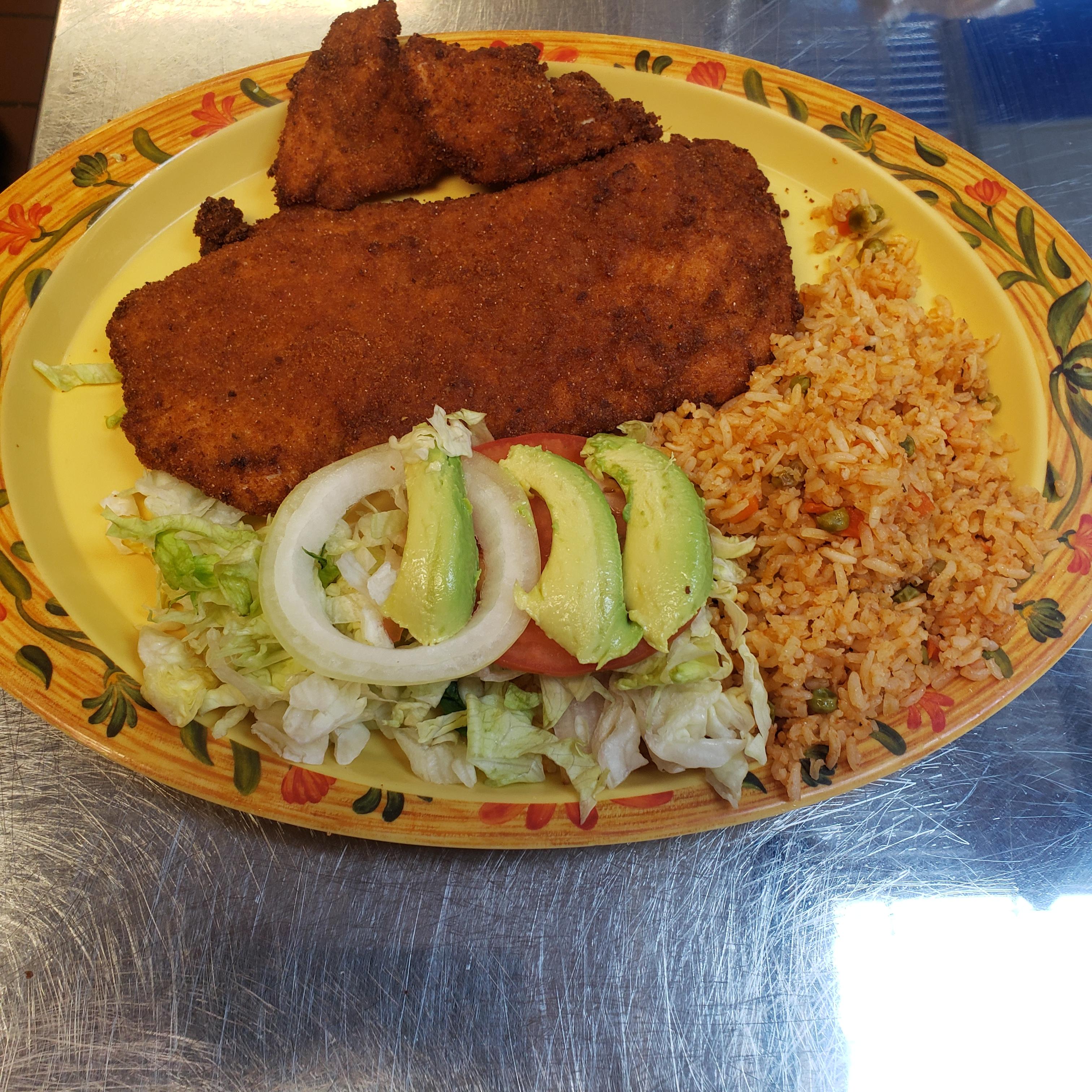 Order breaded chicken breast food online from Tony Tacos Downtown store, Bloomington on bringmethat.com