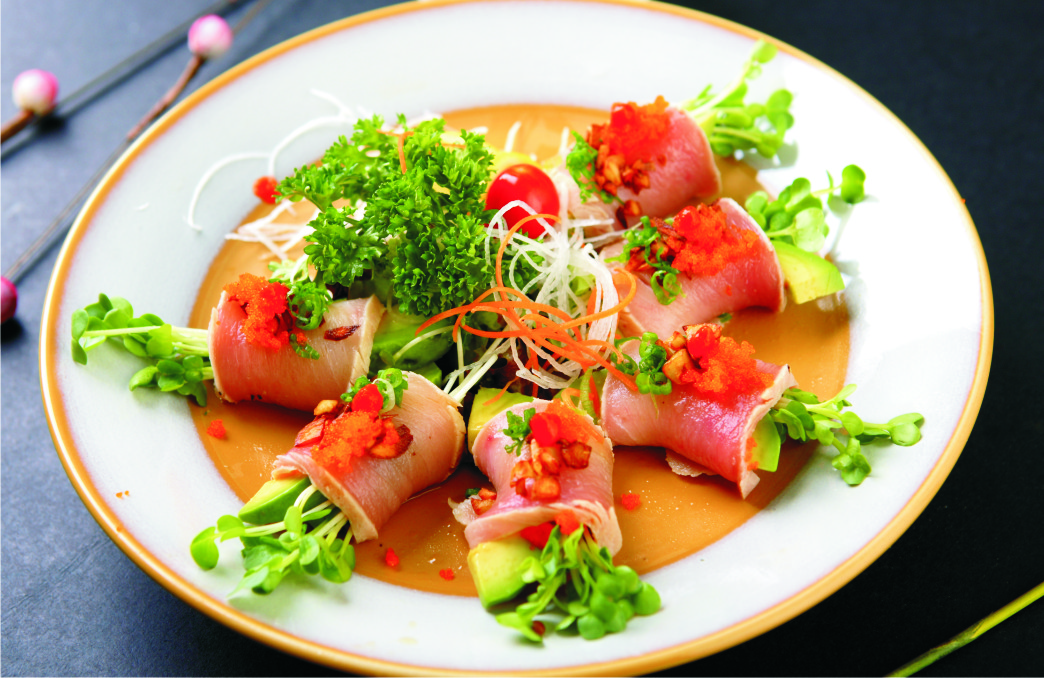 Order 1. Albacore Belly Sashimi food online from I Love Sushi store, Santa Clarita on bringmethat.com
