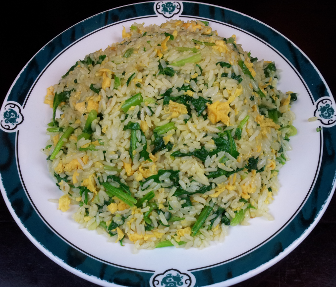 Order F6. Spinach and Egg Fried Rice food online from 88 Chinese & Sushi Sherman Oaks store, Van Nuys on bringmethat.com