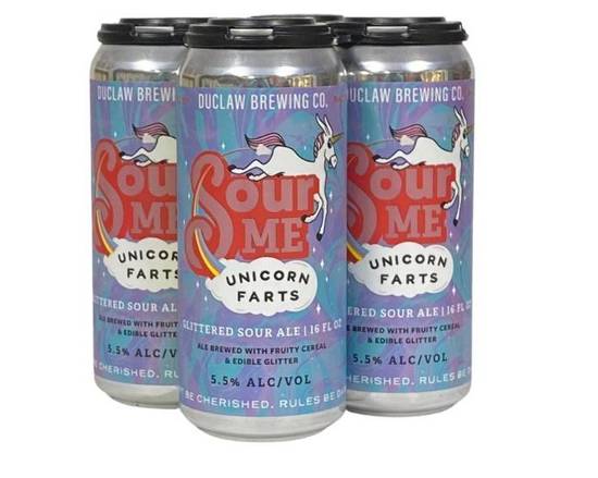 Order DuClaw: Sour Me Unicorn Farts 4-Pack food online from Bottlebox store, Norfolk on bringmethat.com