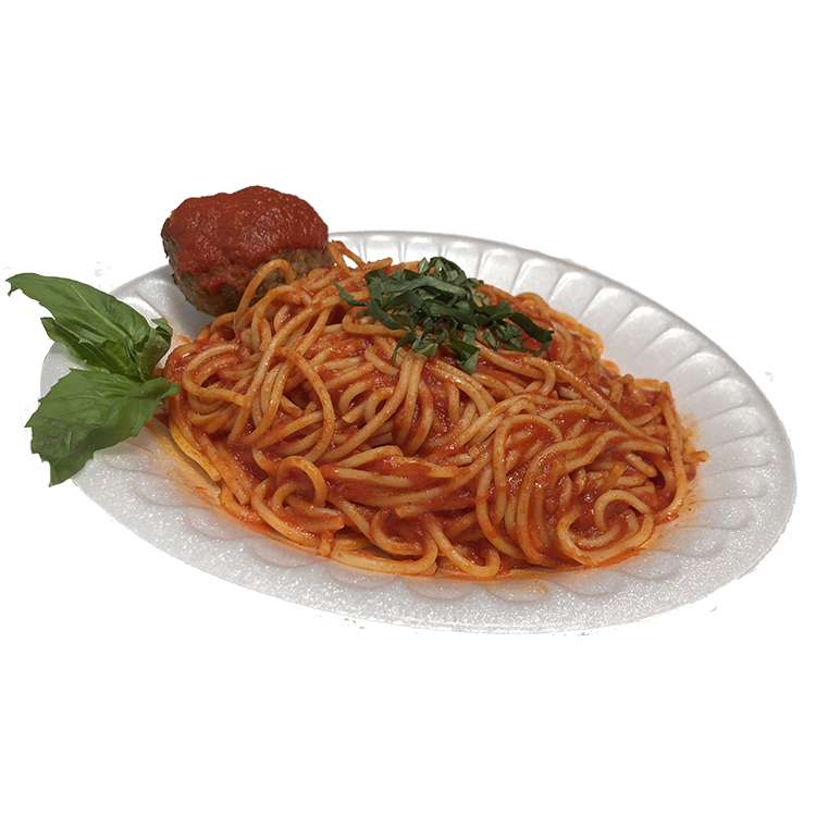 Order Spaghetti with Meatballs food online from Uncle Rocco N.Y. Pizza store, Santa Barbara on bringmethat.com