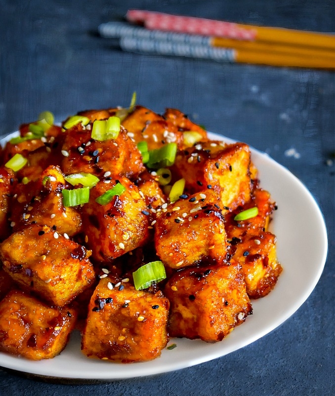 Order New!! Fire Cracker Tofu (Large Size) (3PD) food online from Chaang Thai Restaurant store, Morgantown on bringmethat.com
