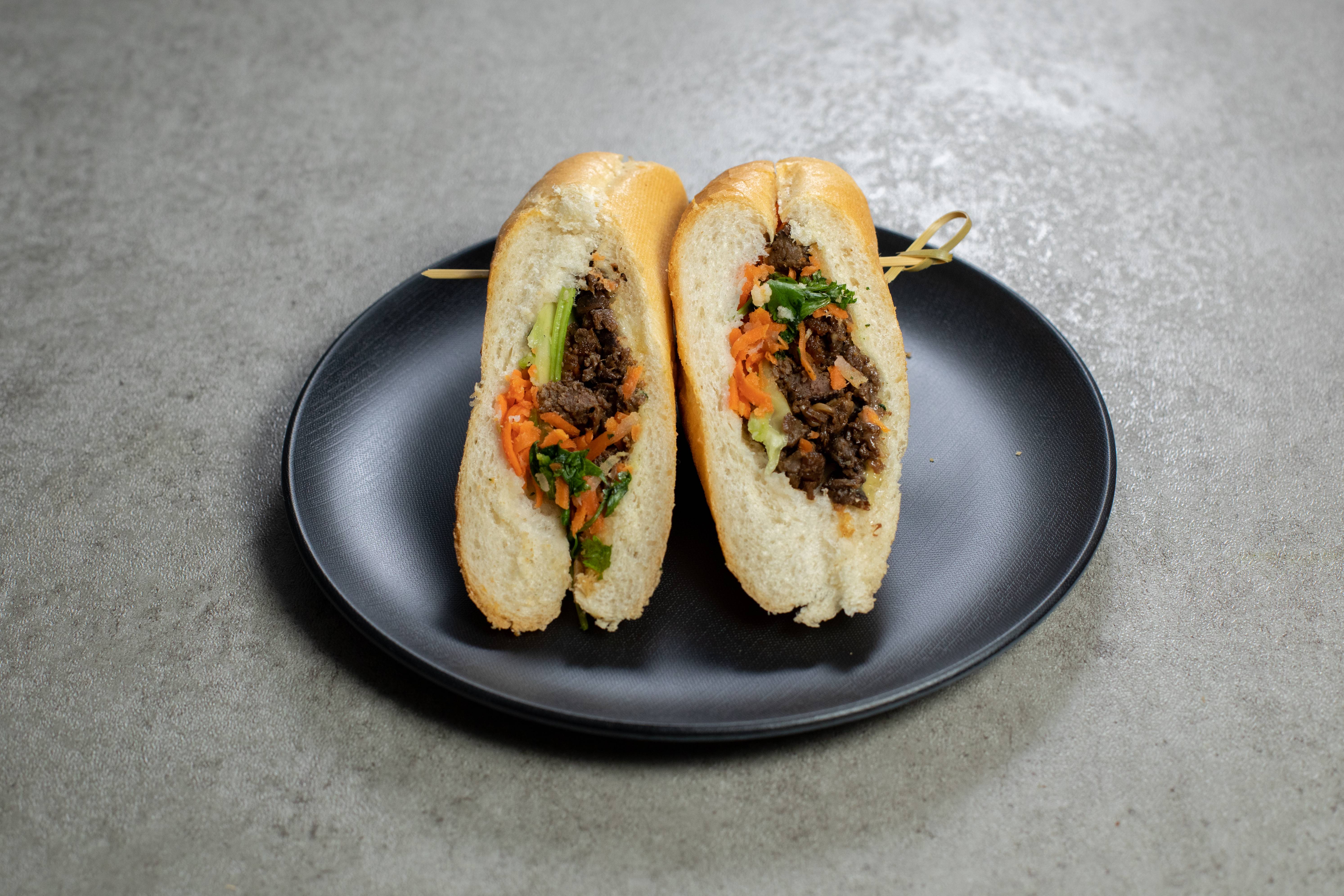 Order Bulgogi Ribeye Beef Sandwich food online from Bao Bao Banh Mi store, Houston on bringmethat.com