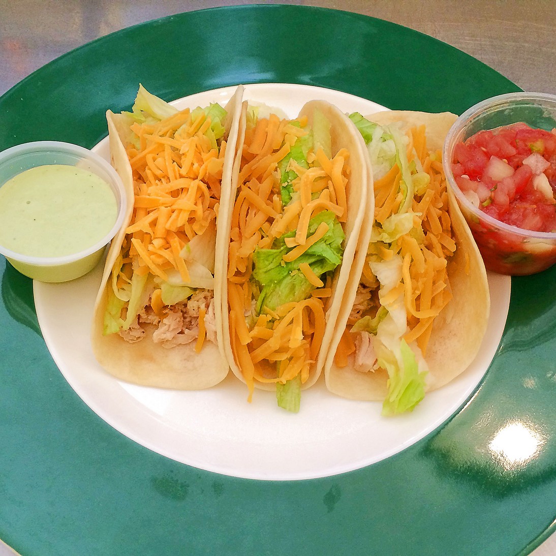 Order Chicken Tacos food online from Rice N Beans To Go store, Bethlehem on bringmethat.com