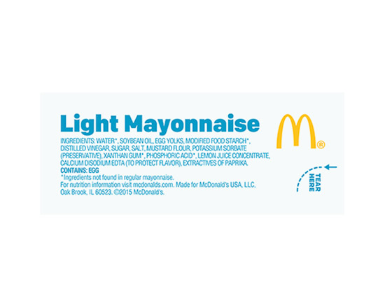 Order Lite Mayo Packet food online from McDonald's store, Middle Island on bringmethat.com