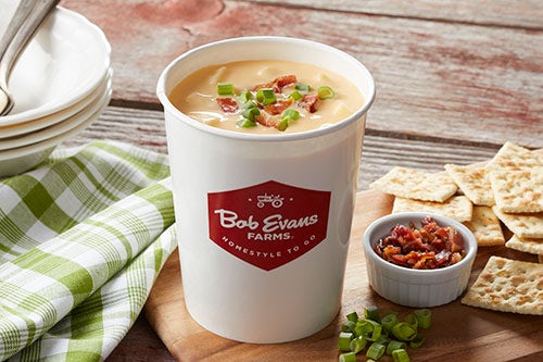 Order Family Size Cheddar Baked Potato Soup food online from Bob Evans store, Toledo on bringmethat.com