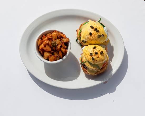 Order Smoked Salmon Benedict food online from The Hash Kitchen store, Scottsdale on bringmethat.com