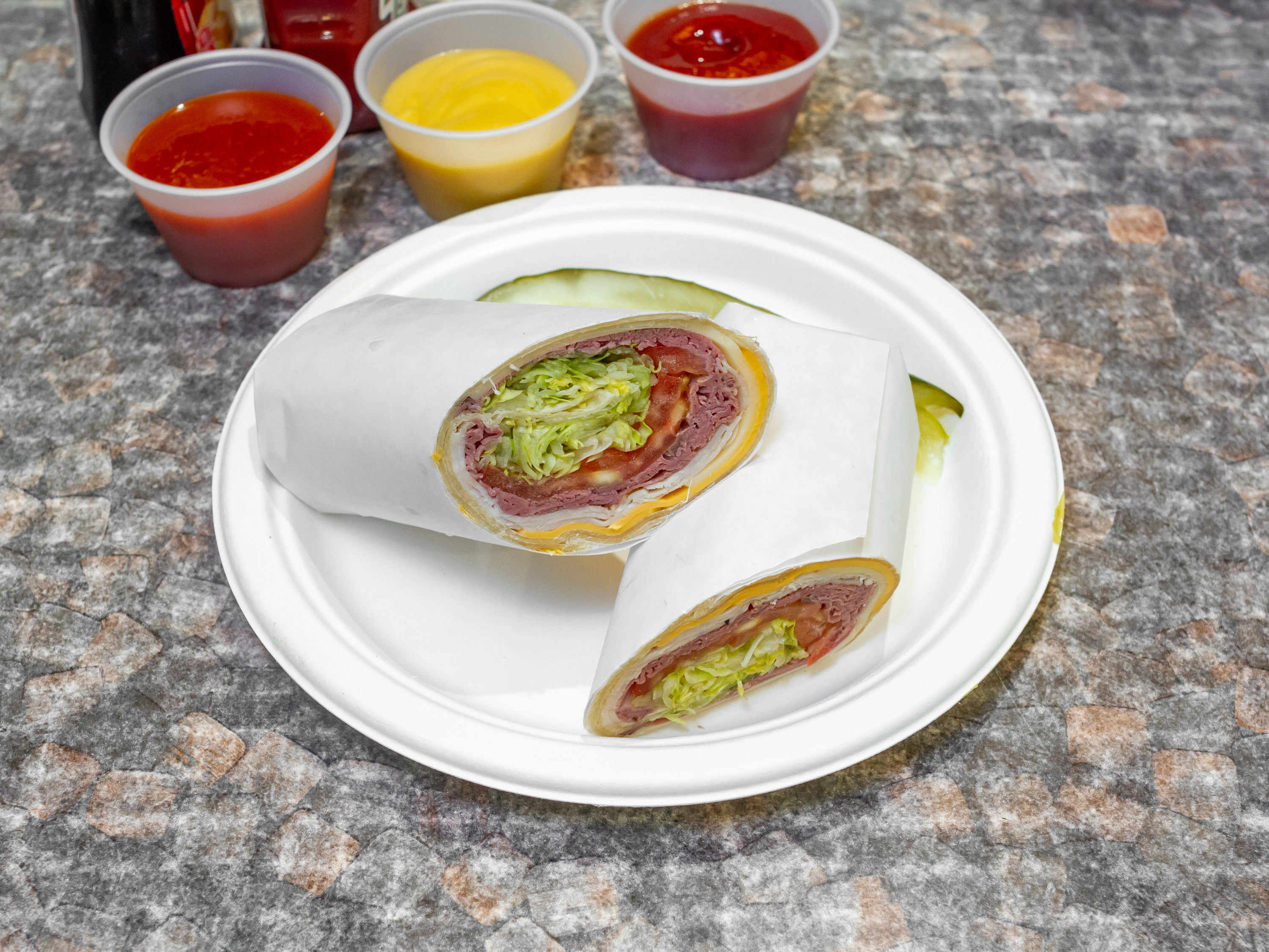 Order 5. American Wrap food online from America's finest deli store, New York on bringmethat.com