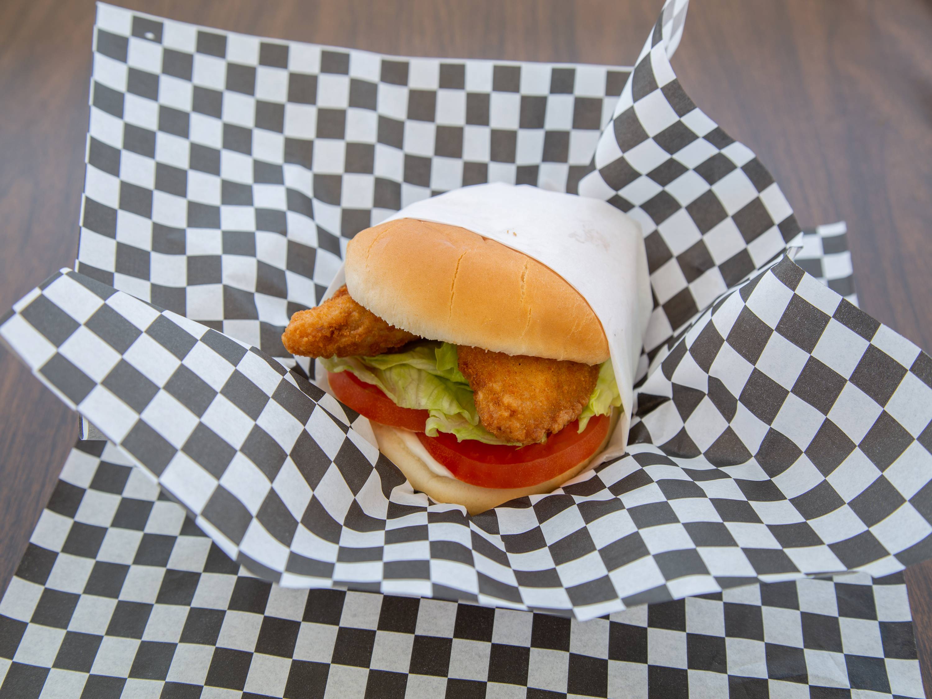 Order Fish Sandwich food online from Pop 50 Place store, Redding on bringmethat.com