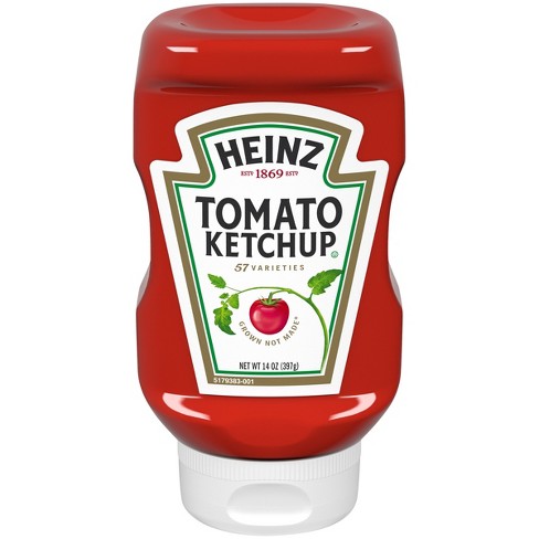 Order 14 oz Bottle of Heinz Tomato Ketchup food online from The Verdict Bar & Grill store, Omaha on bringmethat.com