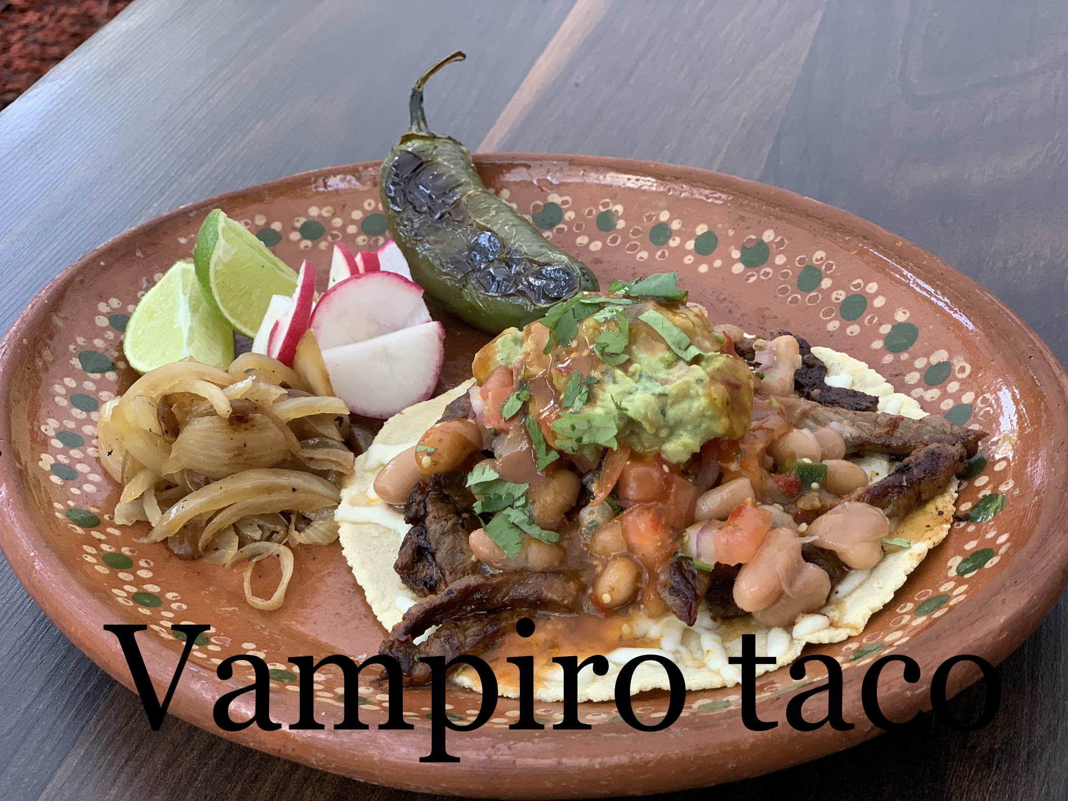 Order Vampiro taco food online from Chuy's Fiestas Restaurant store, San Francisco on bringmethat.com