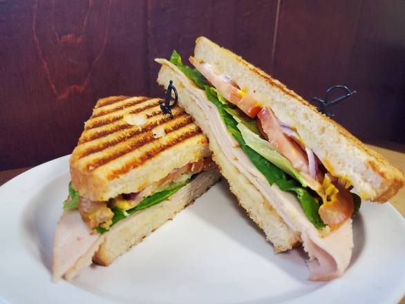Order Turkey & Cheese Sandwich food online from Sausalido Cafe store, Torrance on bringmethat.com