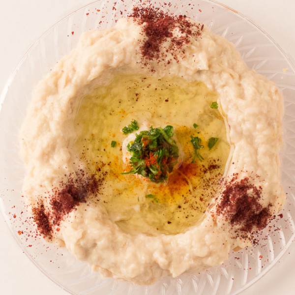 Order H21. Baba Ghanouj Dip food online from Zamani Grill store, Conroe on bringmethat.com