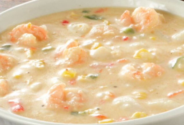 Order Shrimp and Corn Bisque Soup food online from Roly Poly Rolled Sandwiches store, Lafayette on bringmethat.com