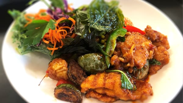 Order Spicy Catfish food online from Kiinimm Thai Restaurant store, Rockville on bringmethat.com