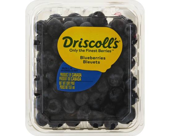 Order Driscoll's · Blueberries (16 oz) food online from Shaw's store, Windham on bringmethat.com