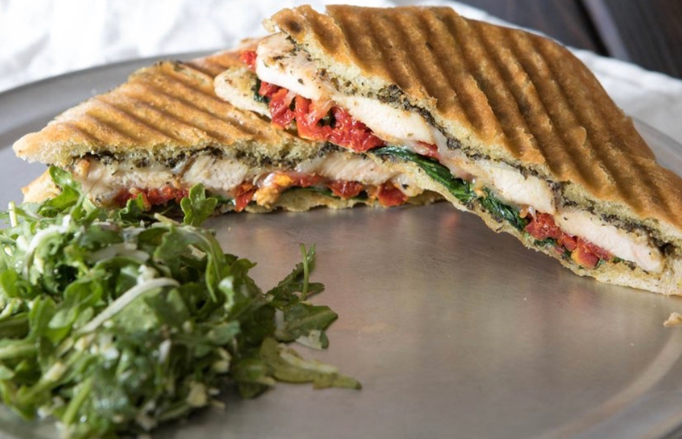Order Chicken Pesto Panini food online from Acai Grill store, Glendale on bringmethat.com