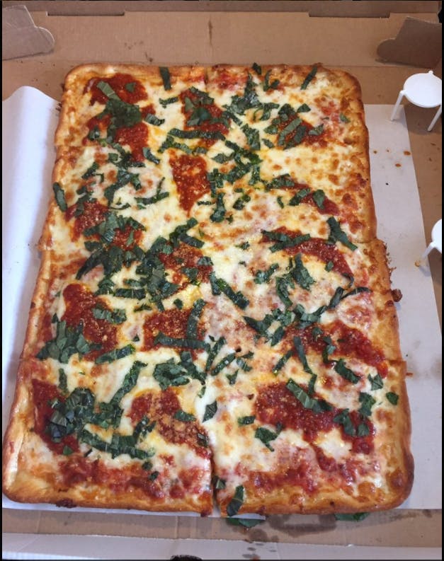 Order Grandma Thin Crust Pizza - Pizza food online from Pizza stop store, New York on bringmethat.com
