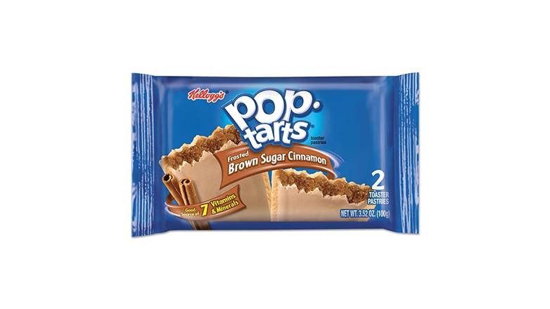 Order Kelloggs Poptarts Frosted Brown Sugar Cinnamon Pastries 2 Count food online from Route 7 Food Mart store, Norwalk on bringmethat.com