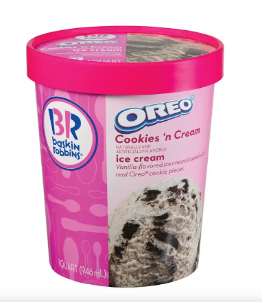 Order Quart of Pre-Packed Ice Cream food online from Baskin Robbins store, San Diego on bringmethat.com