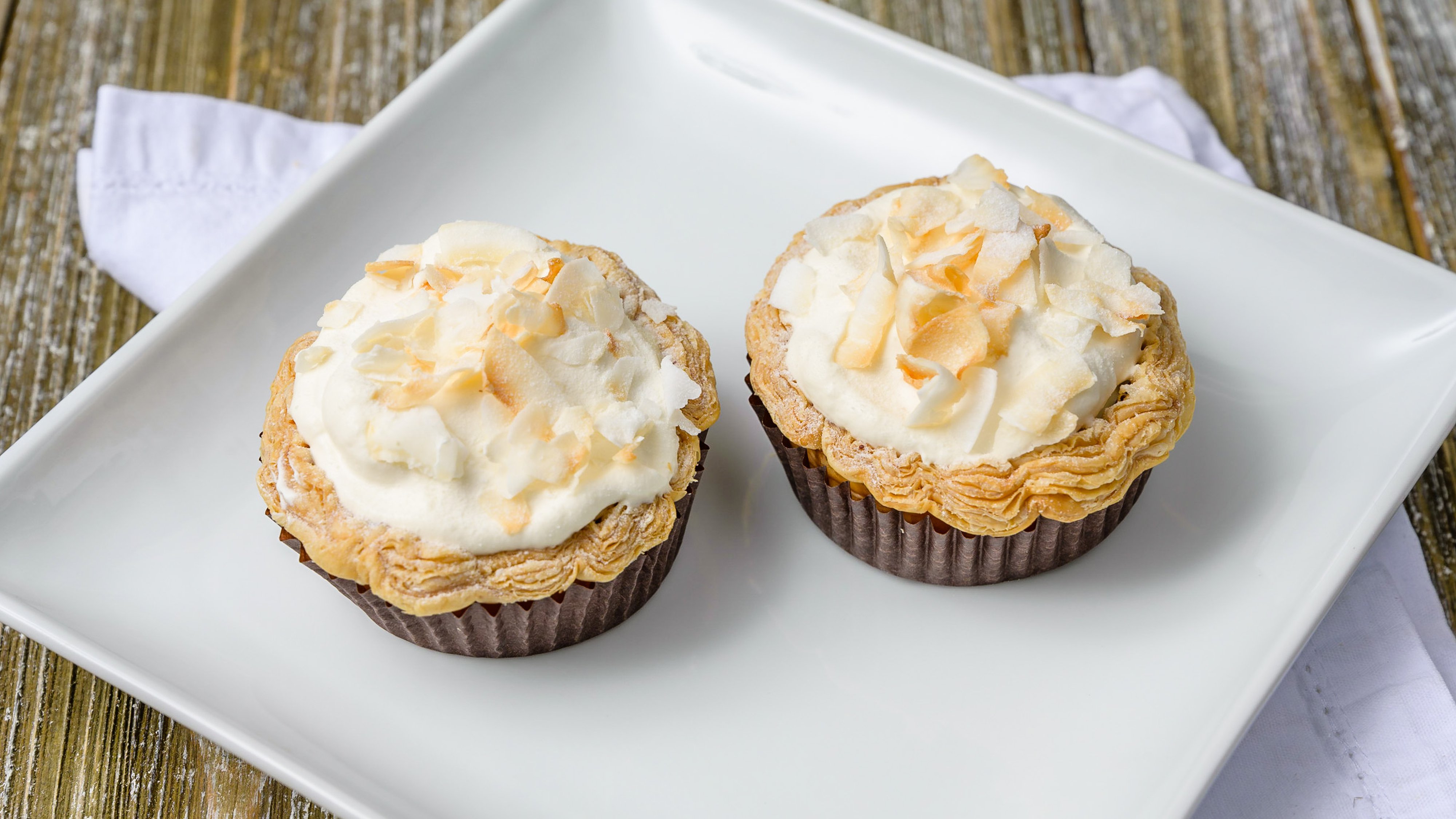 Order Set of 2 Coconut Cream Pie food online from 43 & Company store, Milpitas on bringmethat.com