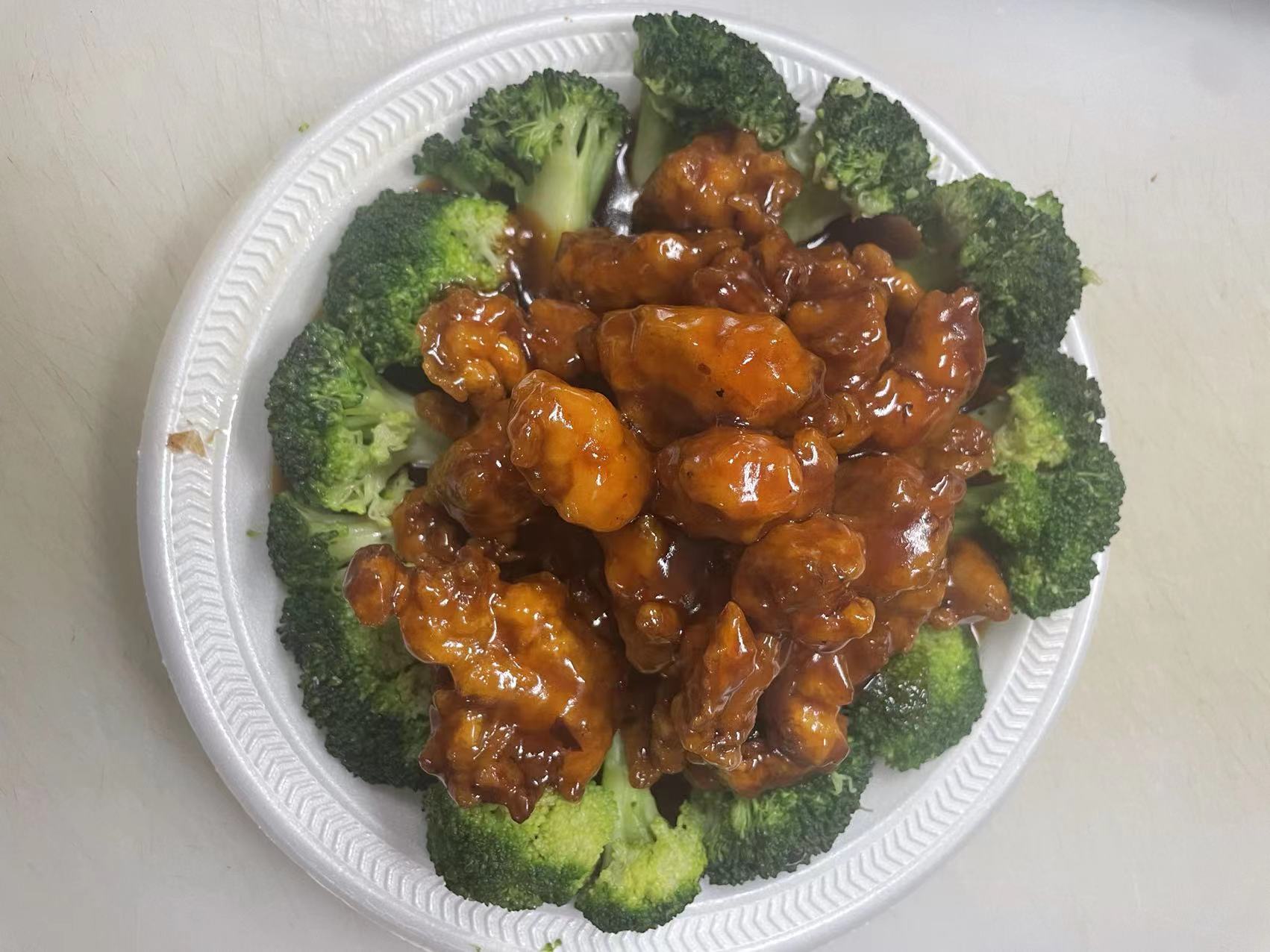Order CB. Orange Chicken food online from See Thru Chinese Kitchen store, Chicago on bringmethat.com