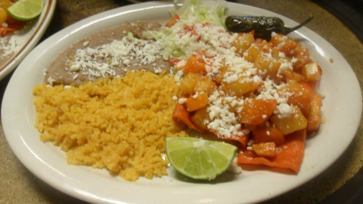Order Enchiladas Mexicanas (3) food online from Monterrey Restaurant & Bar store, Dallas on bringmethat.com