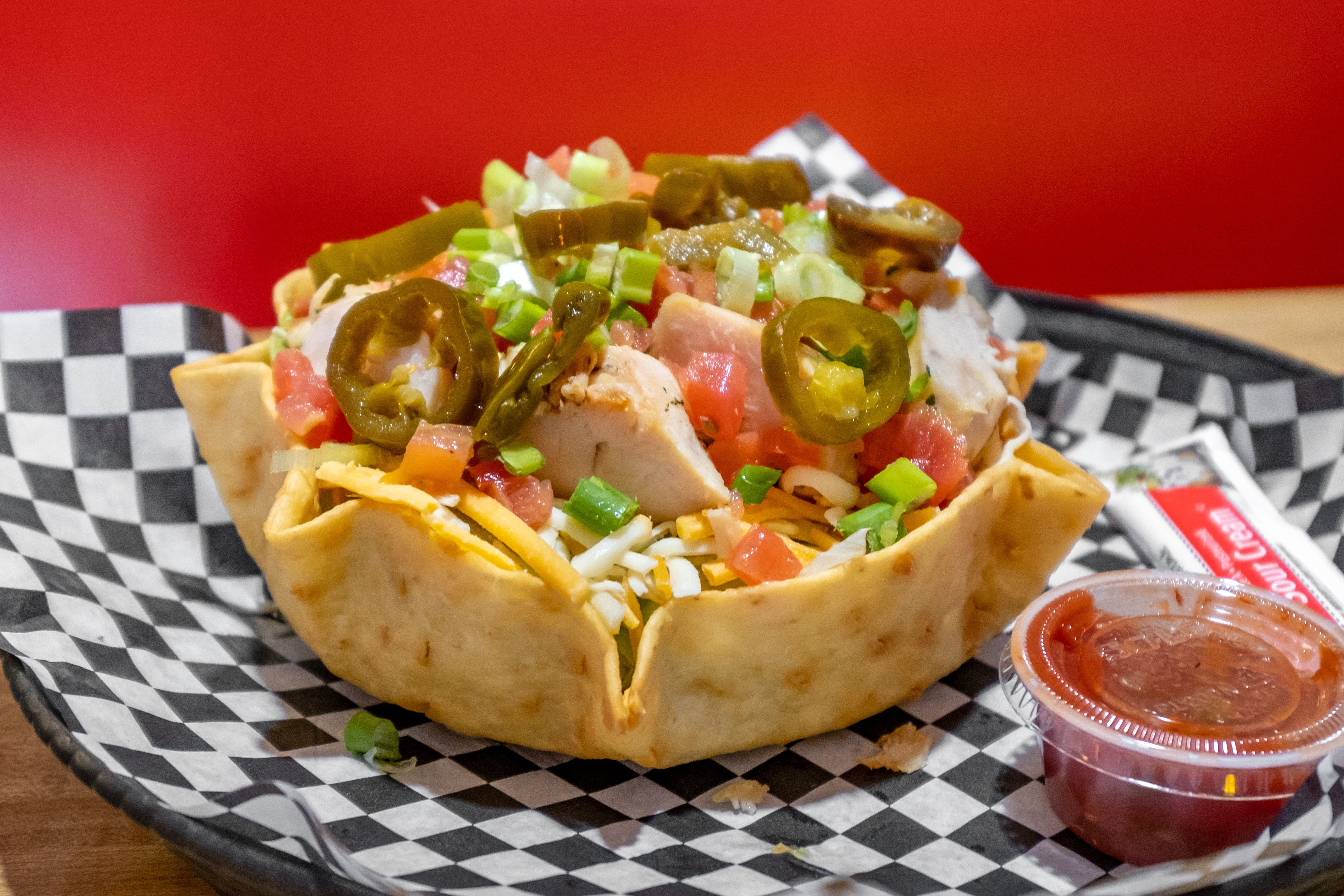 Order Taco Salad - Salad food online from Brother's Pizza store, Shippensburg on bringmethat.com