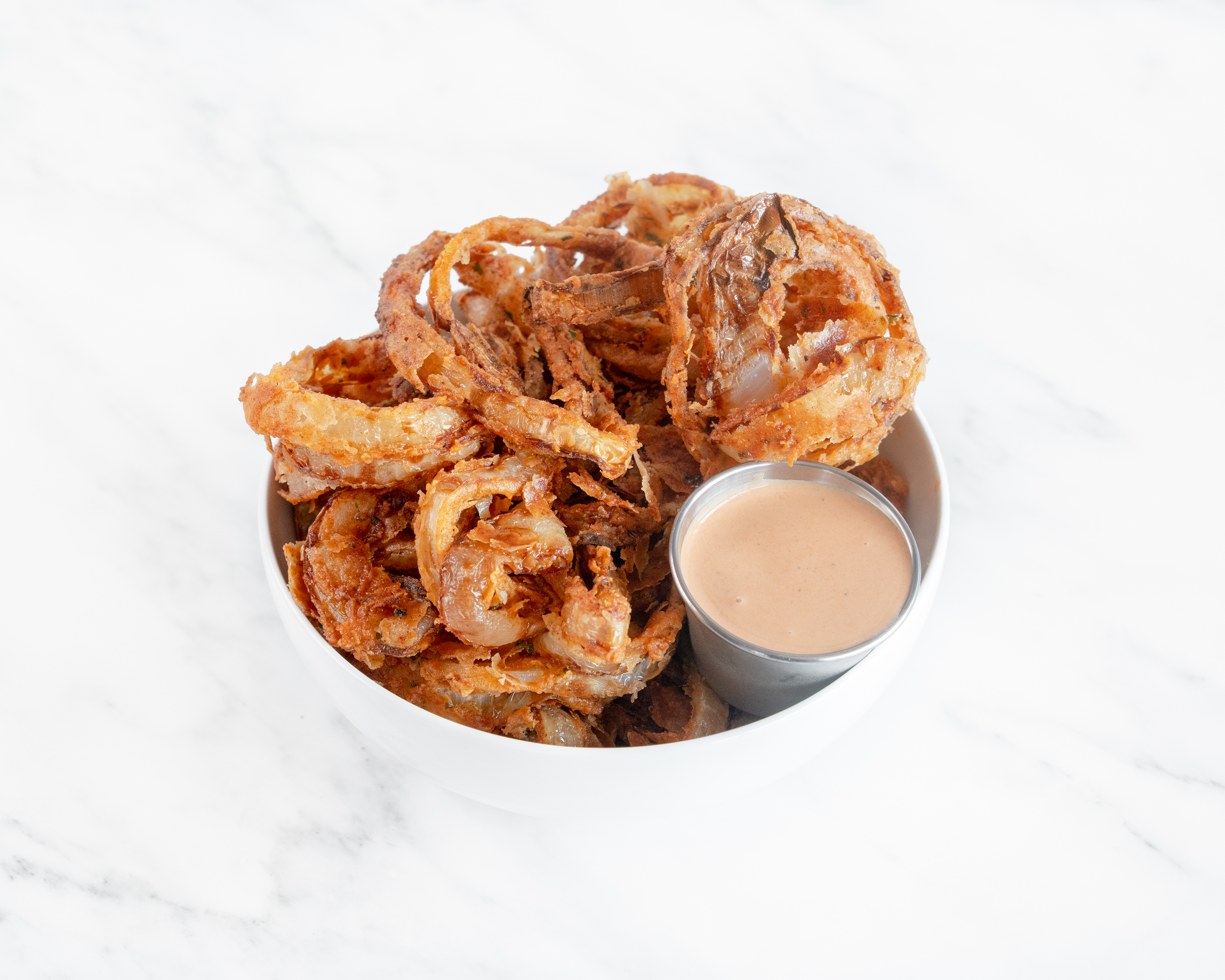 Order Hand Crafted Onion Rings food online from By The Way Burger store, Beverly Hills on bringmethat.com