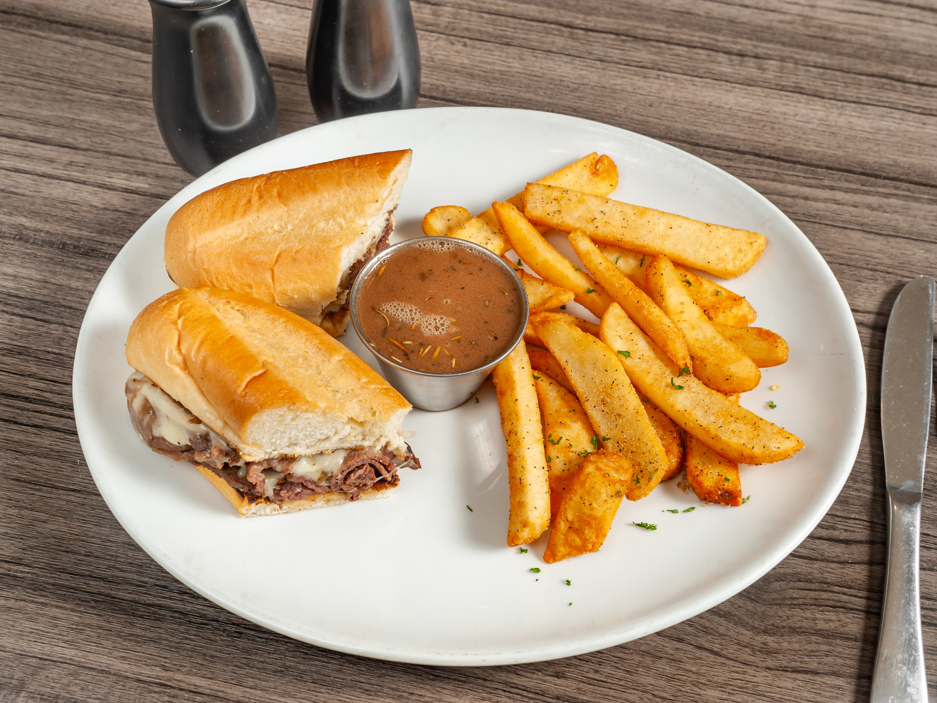 Order Classic French Dip food online from Hangar One Steakhouse store, Wichita on bringmethat.com