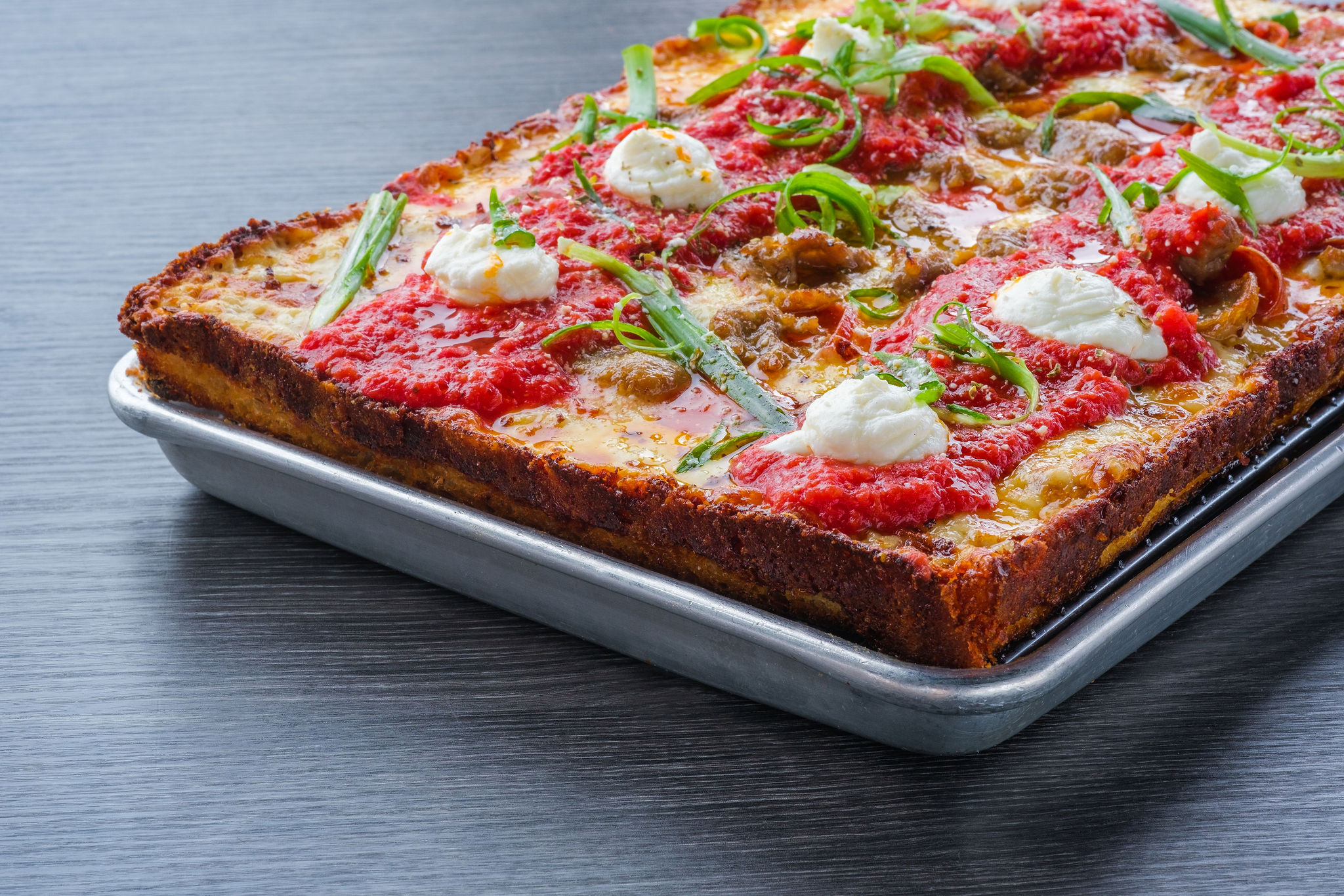Order Detroit Wiseguy Pizza food online from Slice House store, San Leandro on bringmethat.com